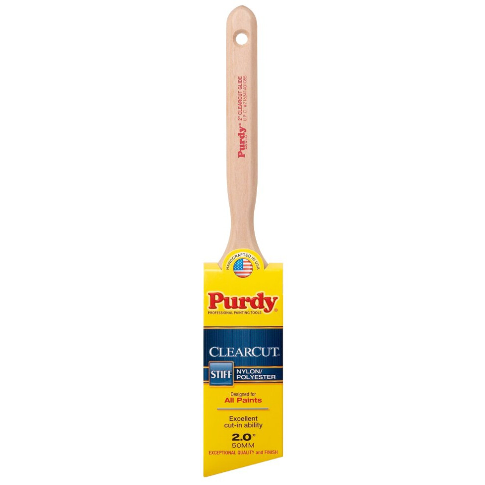 Purdy 144152120 Clearcut Series Glide Angular Trim Paint Brush  2 inch