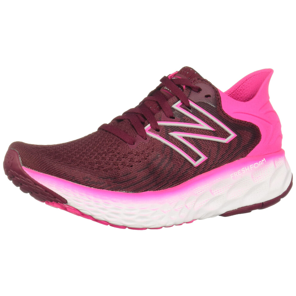 New Balance Womens Fresh Foam 1080 V11 Running Shoe  garnetPink glo  5