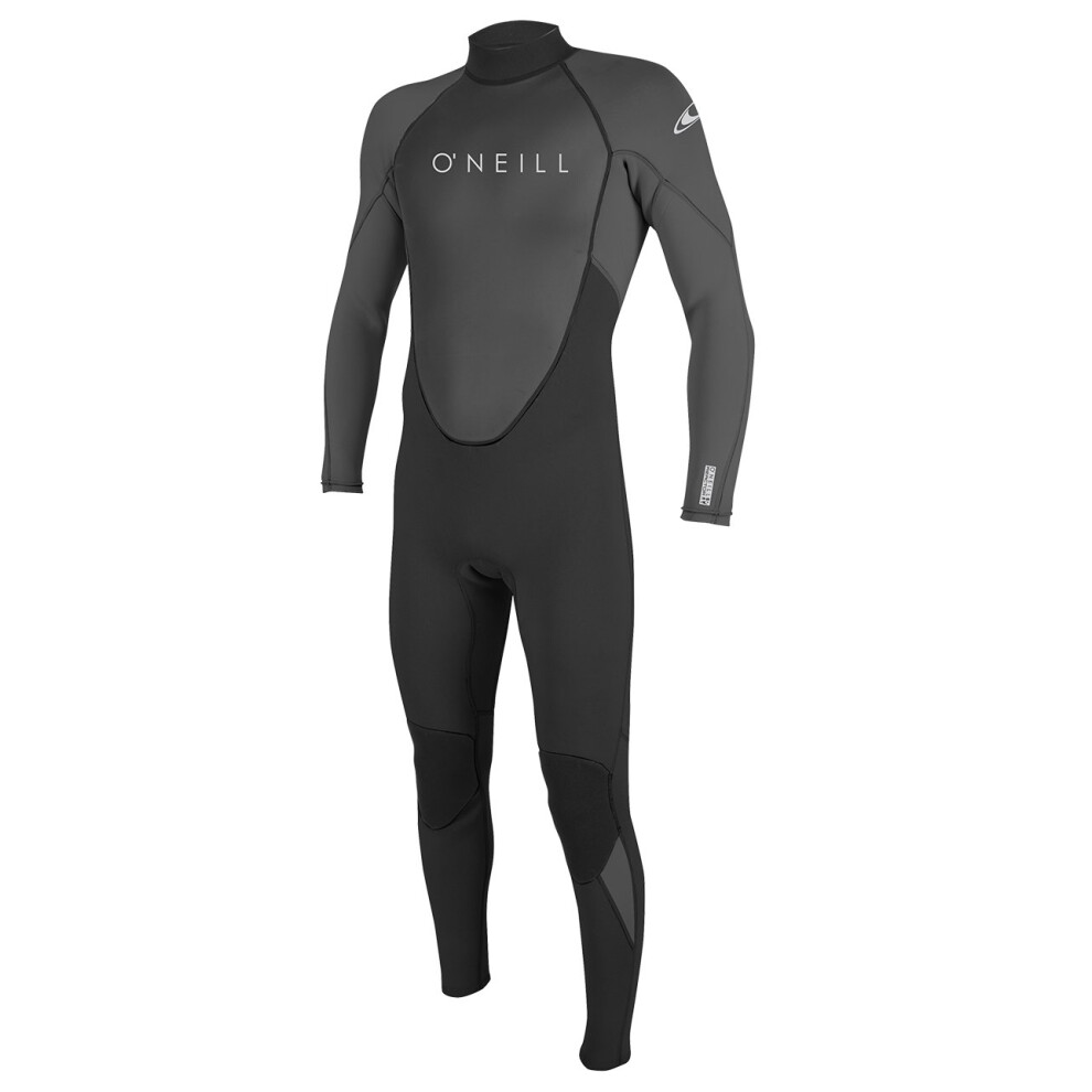 O'Neill Men's Reactor-2 3/2mm Back Zip Full Wetsuit  Black/Graphite  L