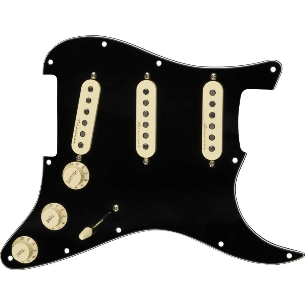 Fender?Vintage Noiseless Prewired Stratocaster Pickguard - 3-Ply Black