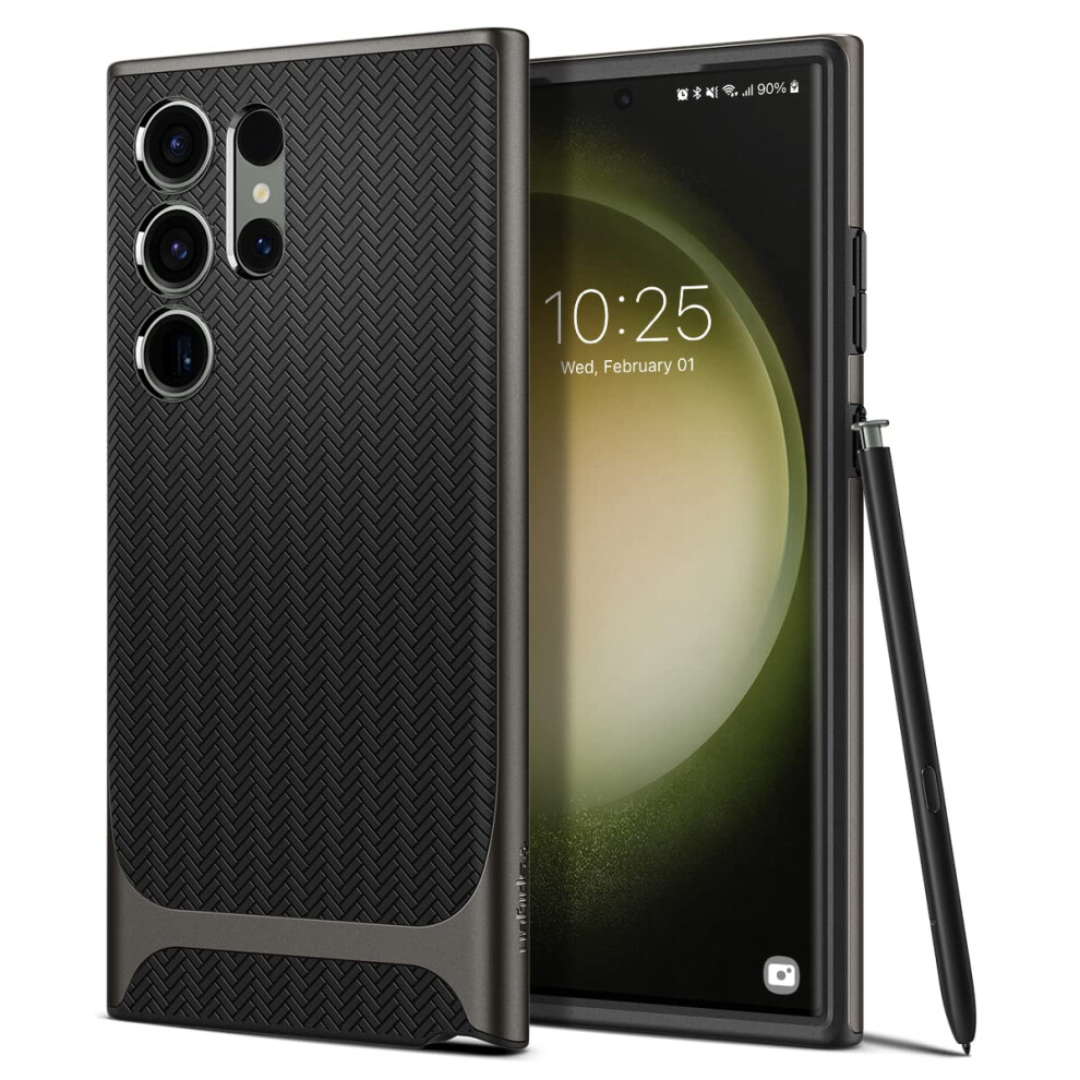 Spigen Neo Hybrid Designed for Galaxy S23 Ultra Case (2023) - Gunmetal