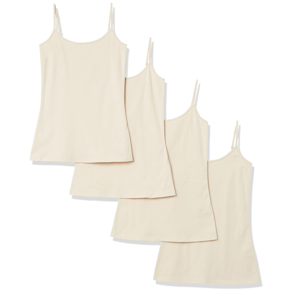 Amazon Essentials Women's Slim-Fit Camisole  Pack of 4  Bone  XX-Large