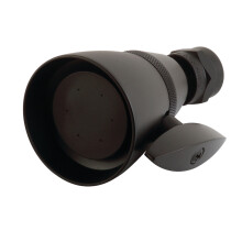 Kingston Brass K132A0 2-1/4"""" O.D. Adjustable Shower Head Matte Black
