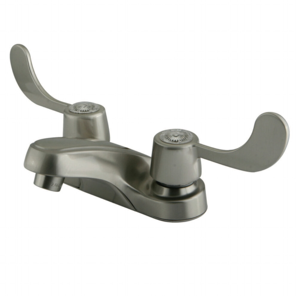 Kingston Brass Kb188lp Vista 4-Inch Centerset Bathroom Faucet 3-3/4 Inch In Spout Reach Brushed Nickel 663370053009