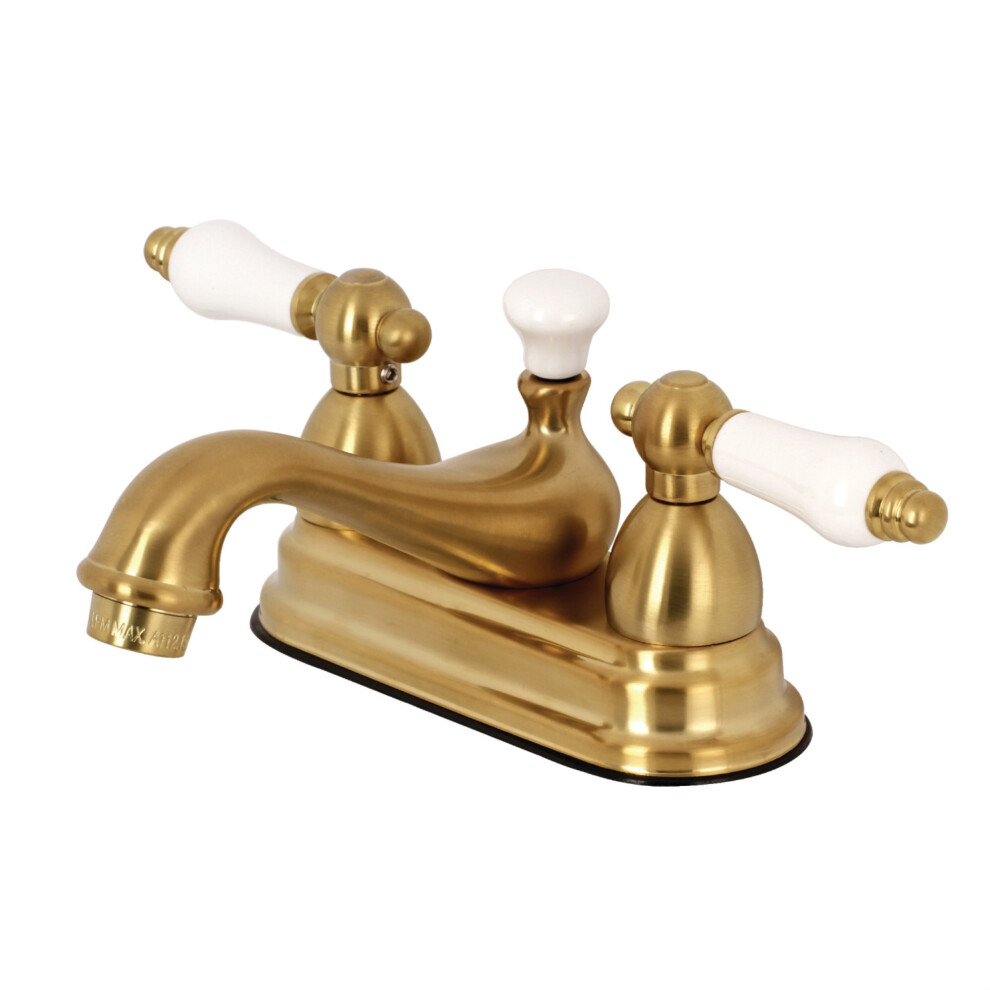 Kingston Brass Ks3607pl 4 In. Centerset Bathroom Faucet Brushed Brass 663370535543