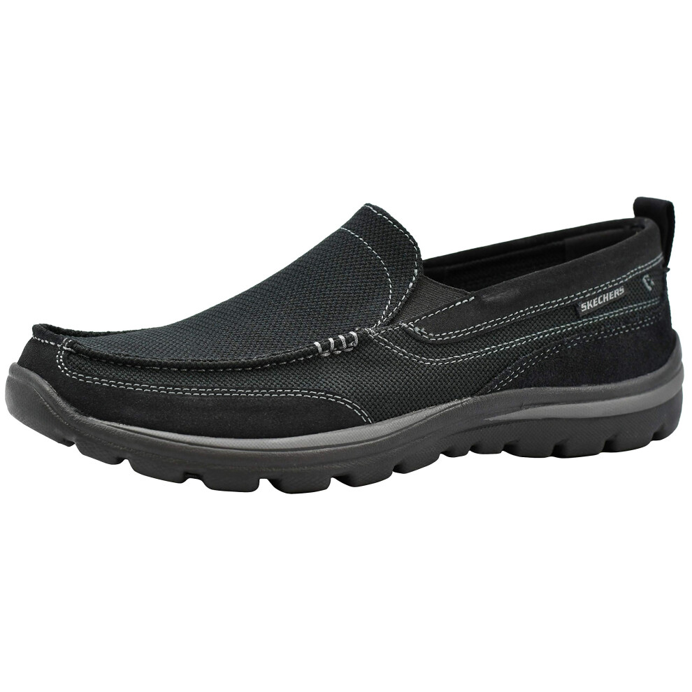 Skechers Men's Superior Milford Slip-On Loafer  Black/Black  10 X-Wide