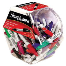 SHARPIE 100405 Mini Permanent Markers Fine Point Assorted Bulk (35111)