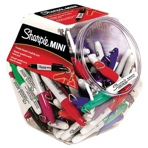 Sharpie SHARPIE 100405 Mini Permanent Markers Fine Point Assorted Bulk (35111)