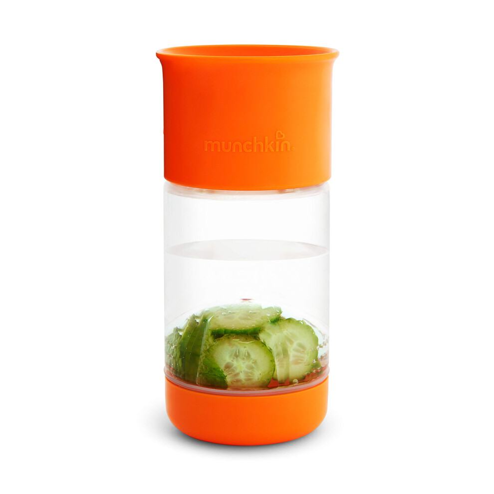 Munchkin Miracle 360 Fruit Infuser Toddler Sippy Cup  14 Ounce  Orange