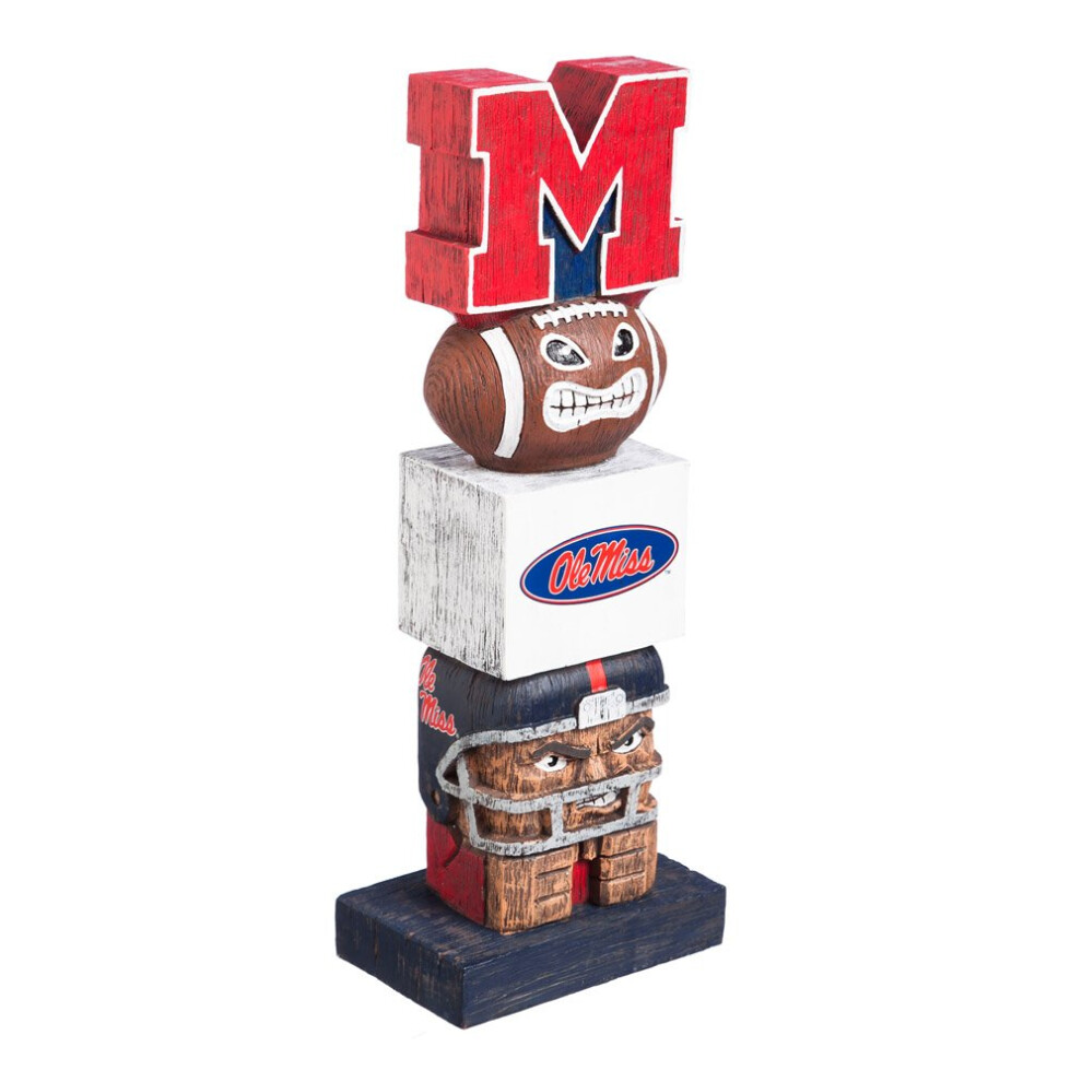 Team Sports America University of Mississippi Tiki Totem garden Statue