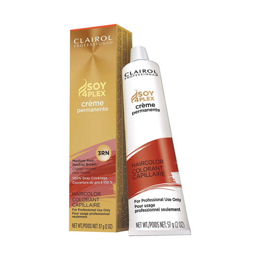 Clairol Professional Permanent Cr?me  3rn Med Red Neutral Brown  2 oz.