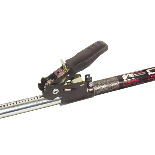 Keeper - Ratcheting Cargo Bar - Black/Silver  Adjustable From 40""-70"
