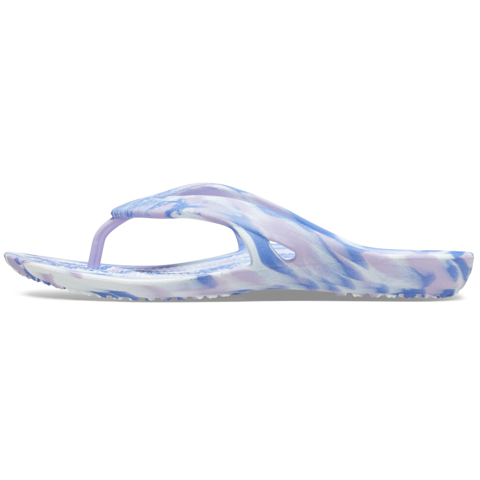 Crocs Kadee Ii Graphic Flip Flops  Sandals for Women  Lavender/Multi