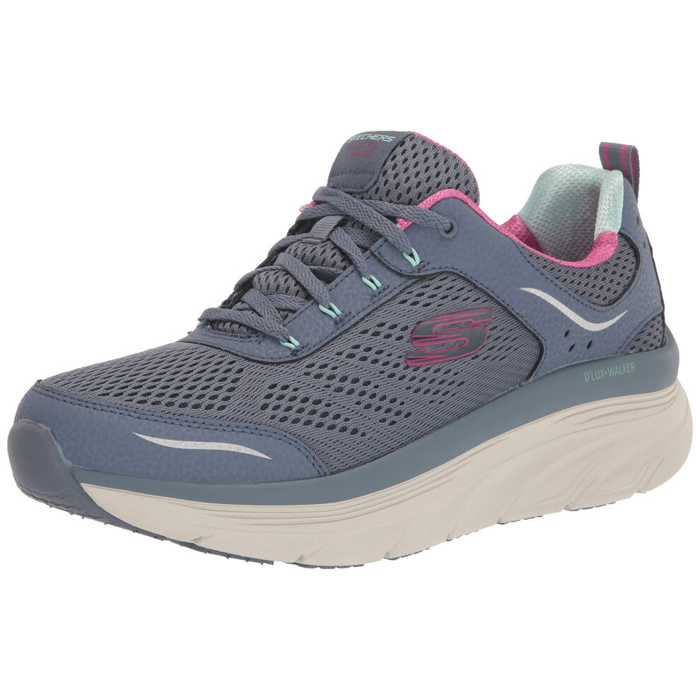 Skechers Womens DLUX Walker-Infinite Motion Sneaker  SlateTaupeSLTP  7