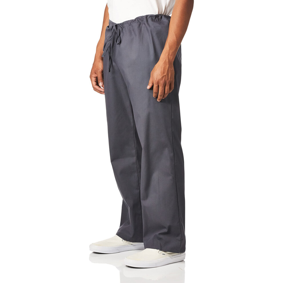 Dickies Men's EDS Signature Unisex Drawstring Scrub Pant  Pewter  Larg