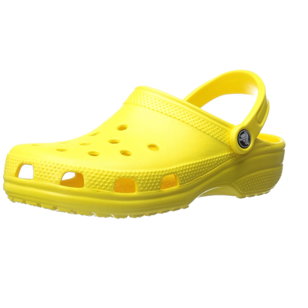 Crocs Unisex-Adult Classic Clogs (Best Sellers)  Lemon  11 Men/13 Wome