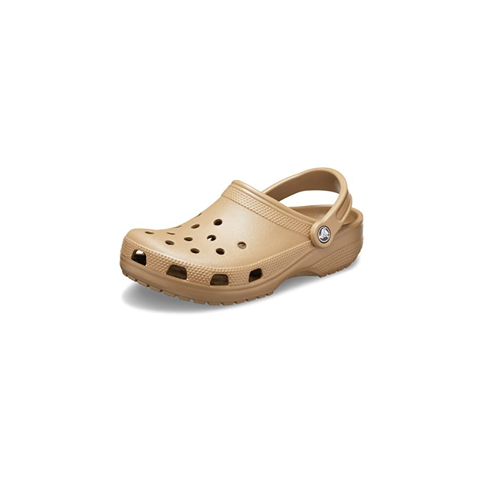 Crocs Unisex-Adult Classic Clogs (Best Sellers)  Khaki  17 Men/19 Wome