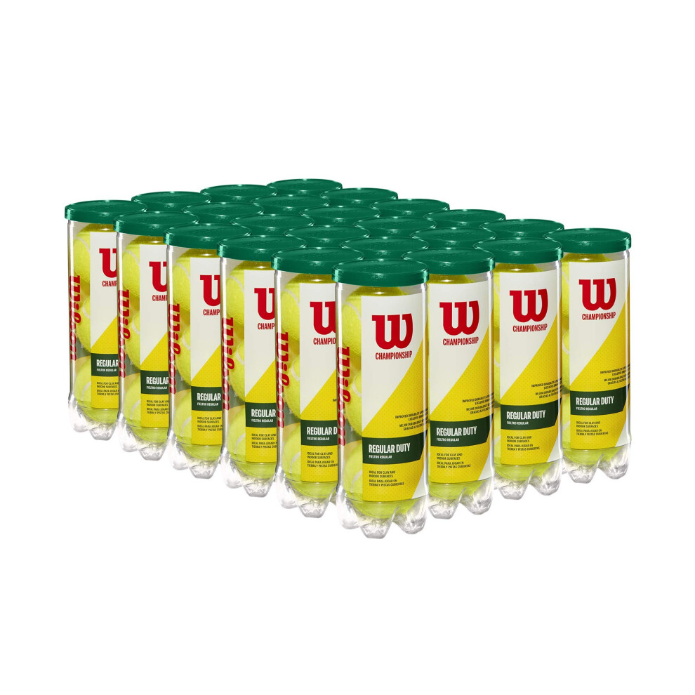 WILSON championship Tennis Balls - Regular Duty  24 can case (72 Balls