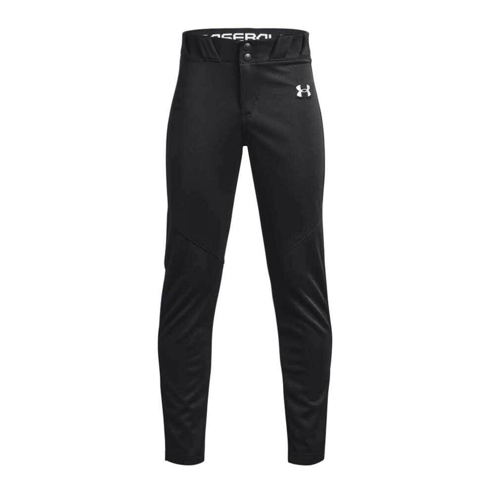 Under Armour Boys Utility Baseball Pant  (001) Black White  Youth Smal