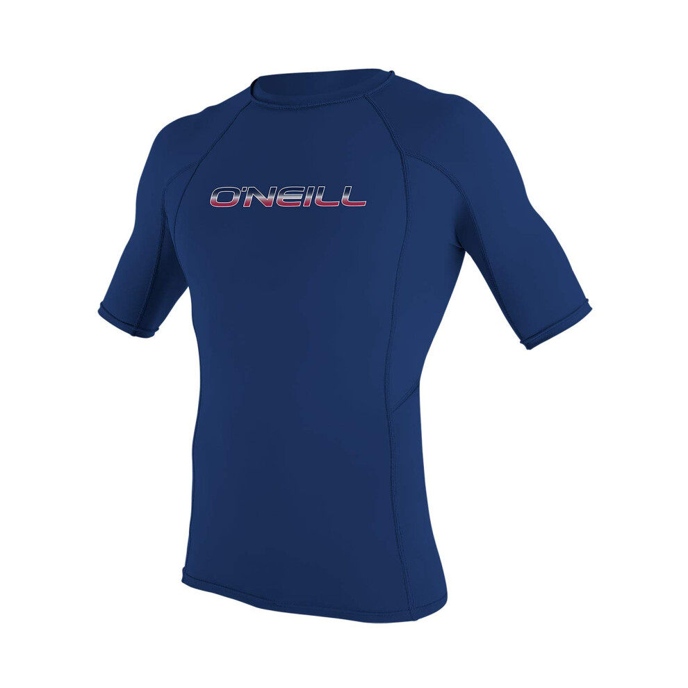 O'Neill Men's Basic Skins Short Sleeve Rashguard 2XL-Tall Navy (3341IB