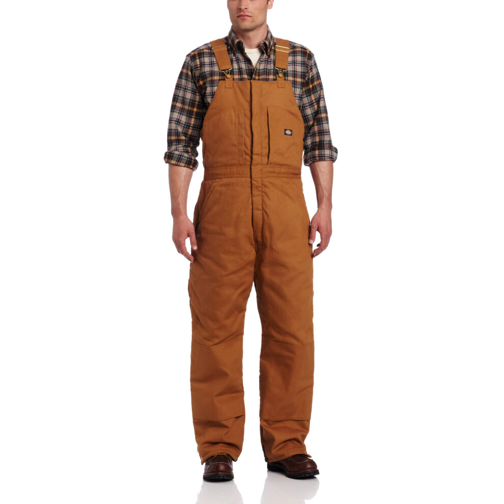 Dickies Men's Premium Insulated Bib Overall  Brown Duck  XX-Large/Shor