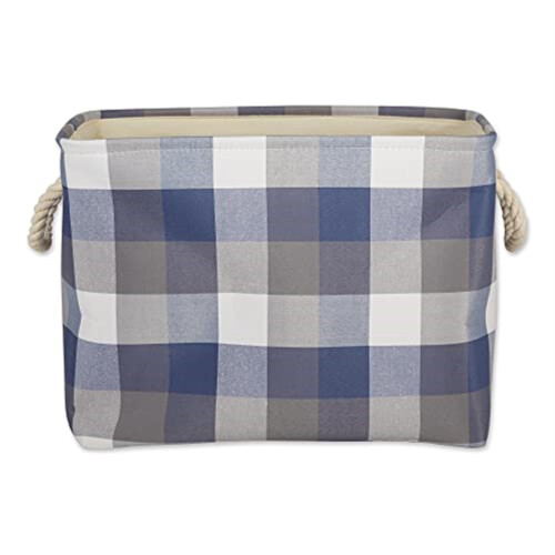 DII Polyester Korg Tri Color Fransk Blå Rektangulär Medium 16"x10"x12" 1