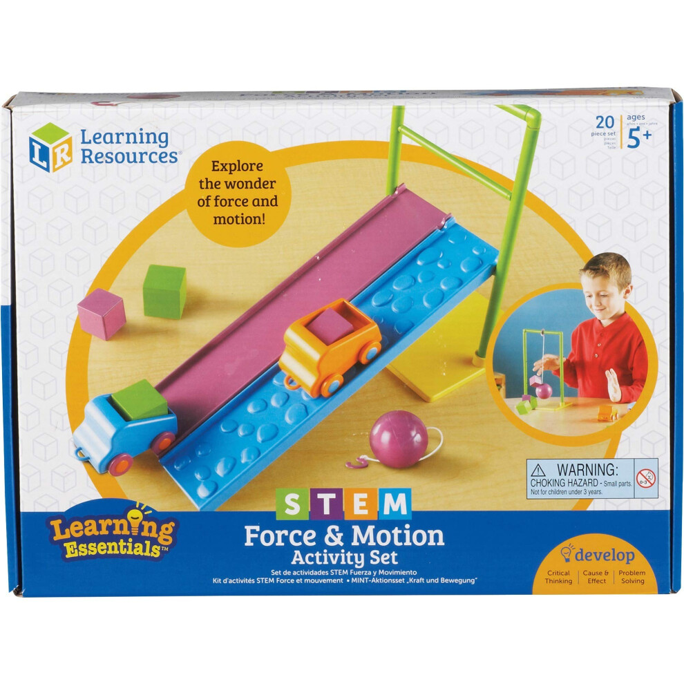 Learning Resources Stem Force & Motion Activity Set 20 Pieces Ages 5