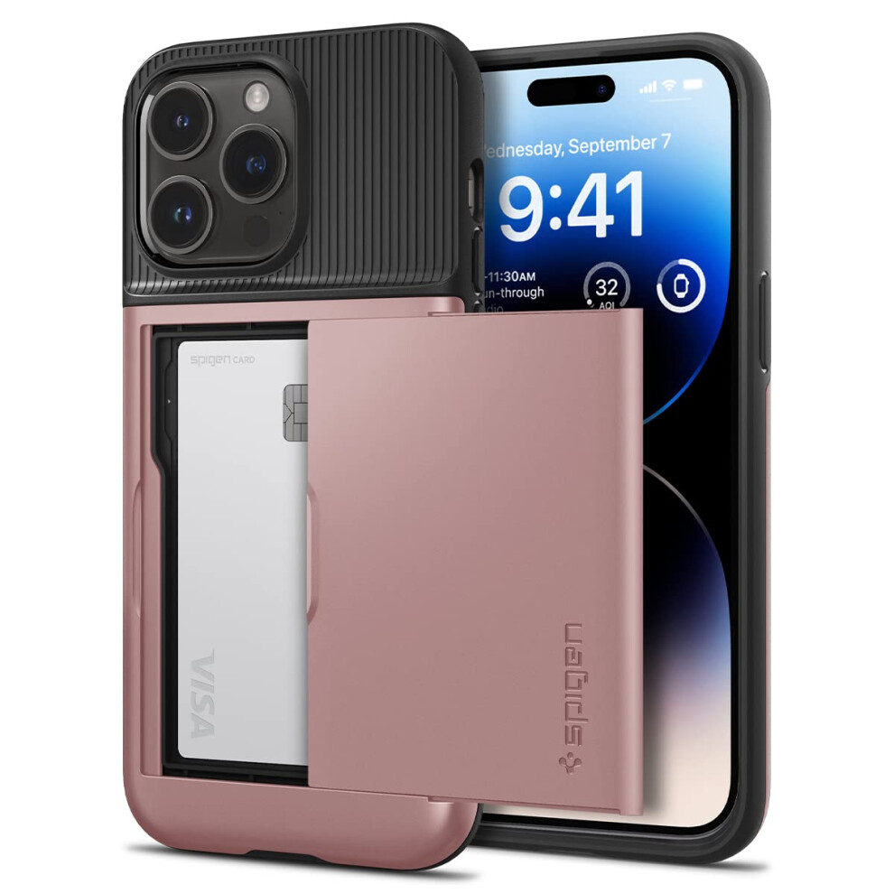 Spigen Slim Armor CS Designed for iPhone 14 Pro Case (2022) - Rose Gol