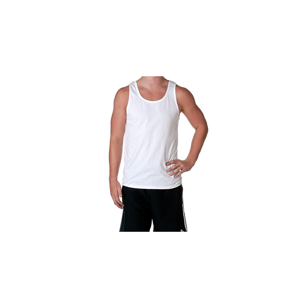 Fruit of the Loom Mens 5 oz 100% Heavy Cotton HD? Tank (39TKR) White X