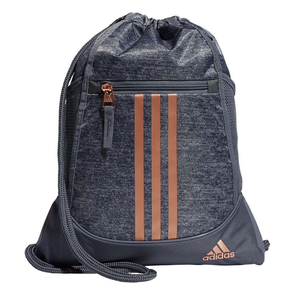 adidas Unisex Alliance 2 Sackpack  Jersey Onix Grey/Rose Gold  One Siz