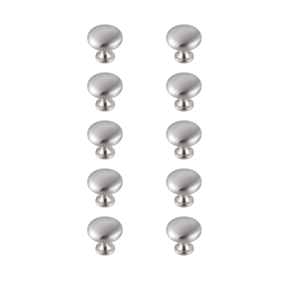 Lot de 10 boutons champignon en nickel bross    de 1,2 po de diam   tre Cadon