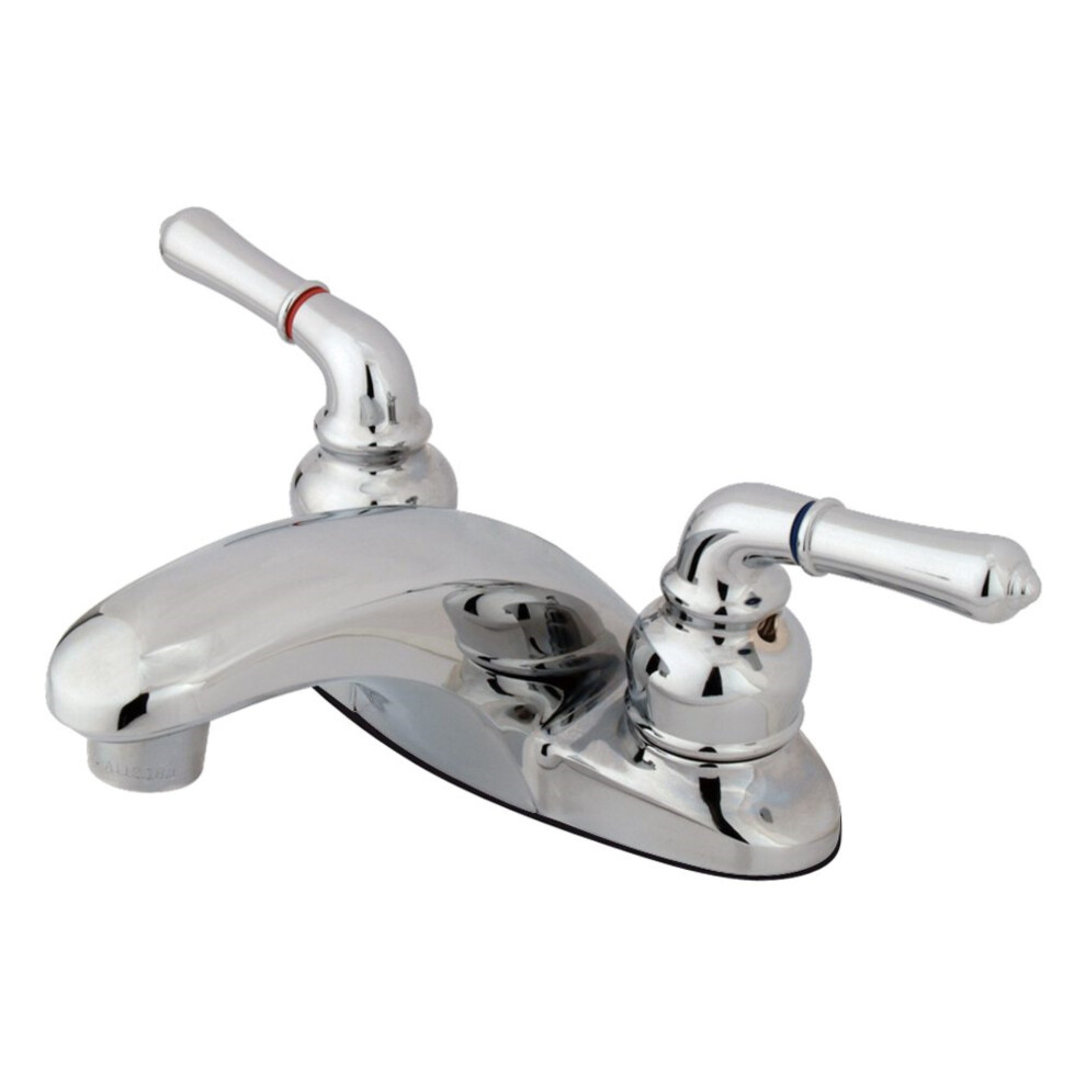 Robinet De Salle De Bain Central Kingston Brass KB621LP De 4 Po, Chrome Poli-image