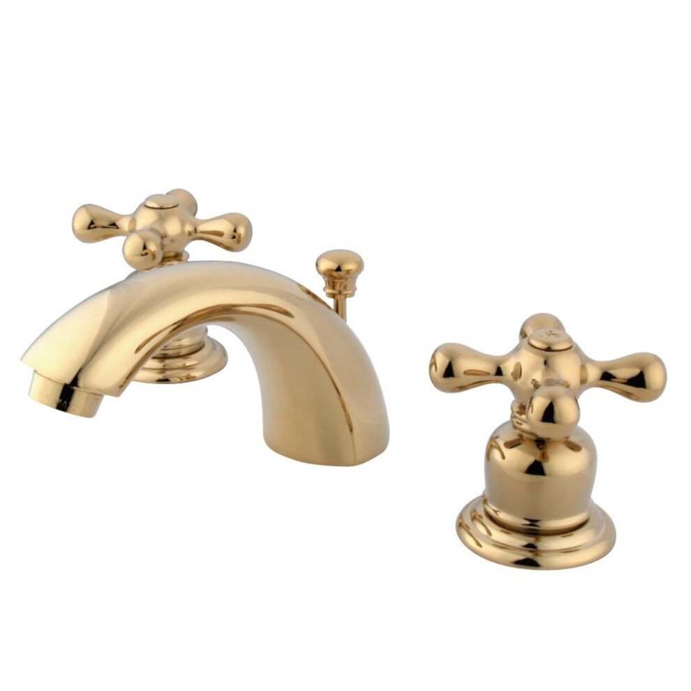 Photos - Tap Kingston Brass GKB942AX Mini-Widespread Bathroom Faucet Polished Bras