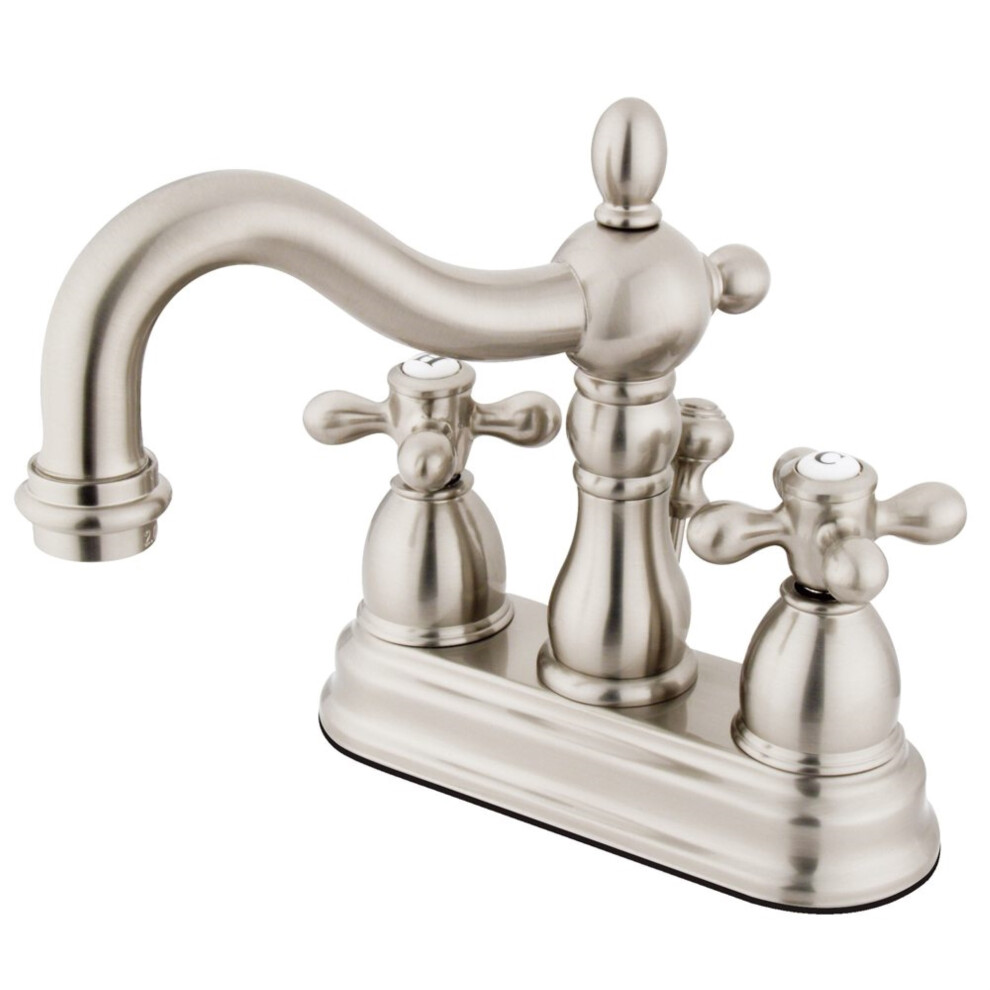 Kingston Brass Ks1608ax 4 In. Centerset Bathroom Faucet Brushed Nicke