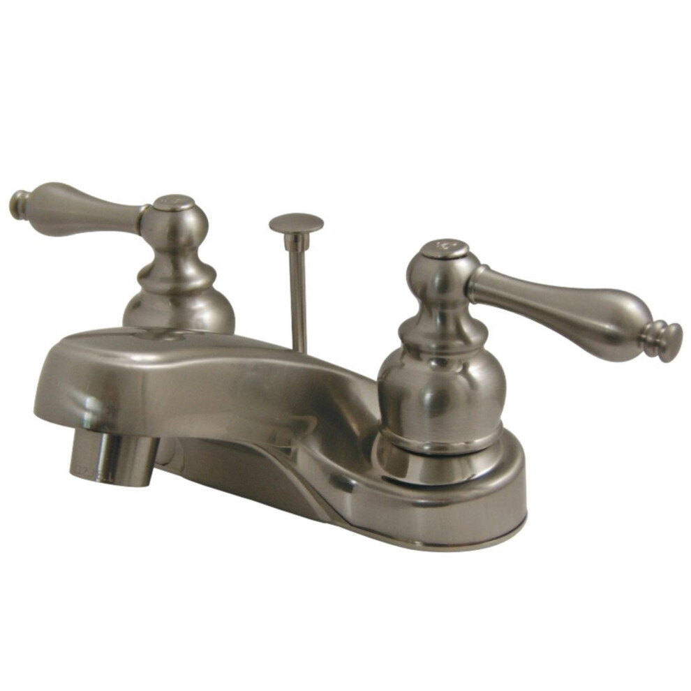 Kingston Brass Gkb258al 4 In. Centerset Bathroom Faucet Brushed Nicke
