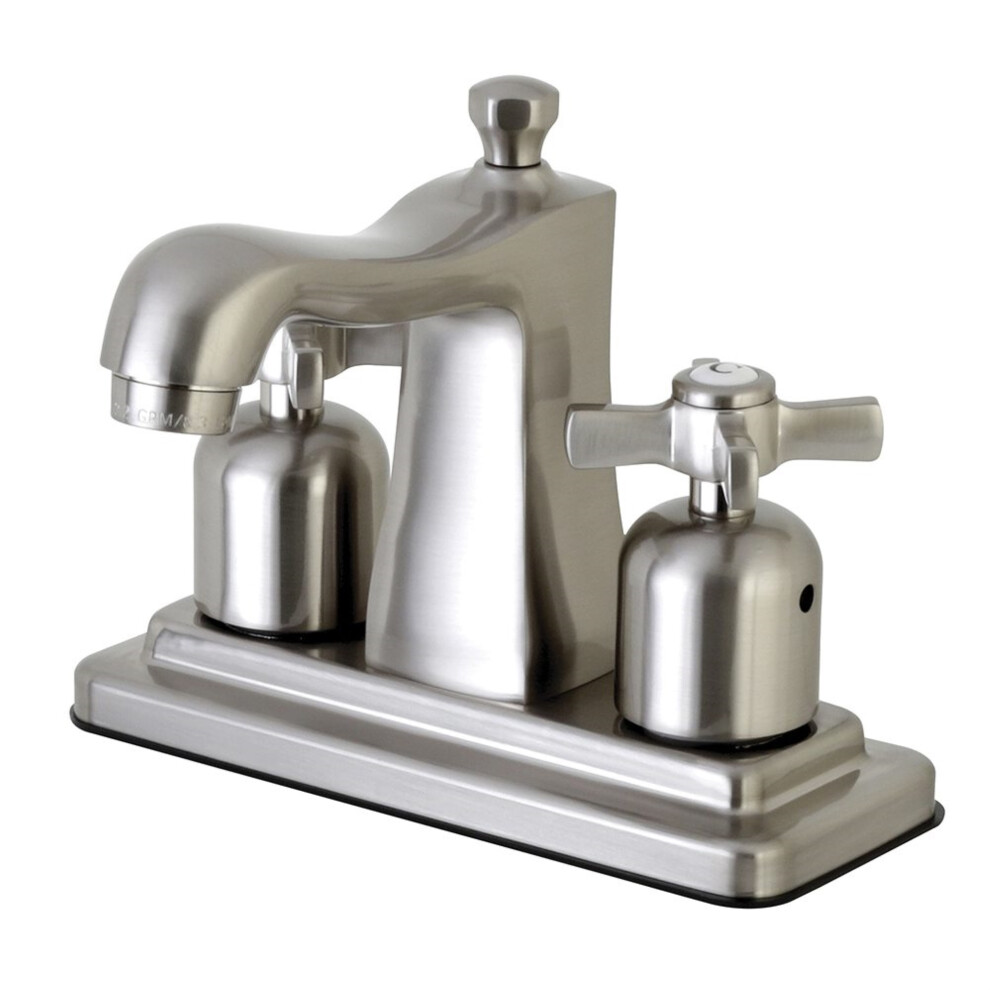Photos - Tap Kingston Brass FB4648ZX 4 in. Centerset Bathroom Faucet Brushed Nicke B0768V223X