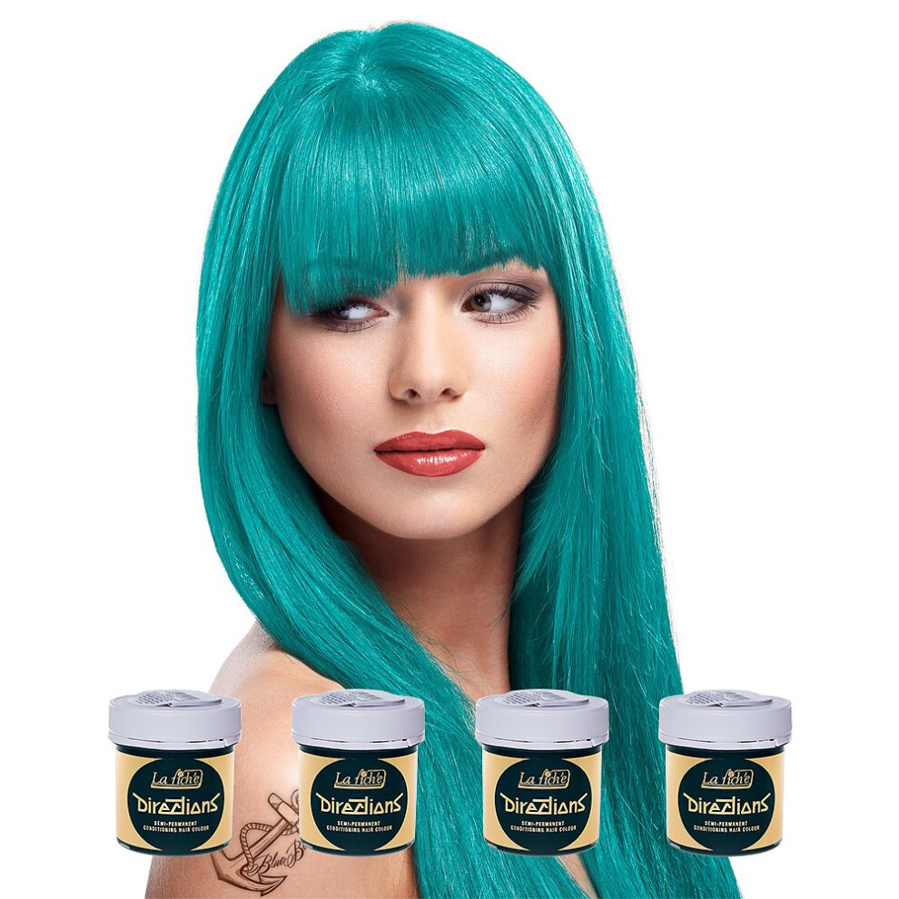 La Riche 4 X Directions Semi-Permanent Hair Color 88Ml Tubs - Turquois