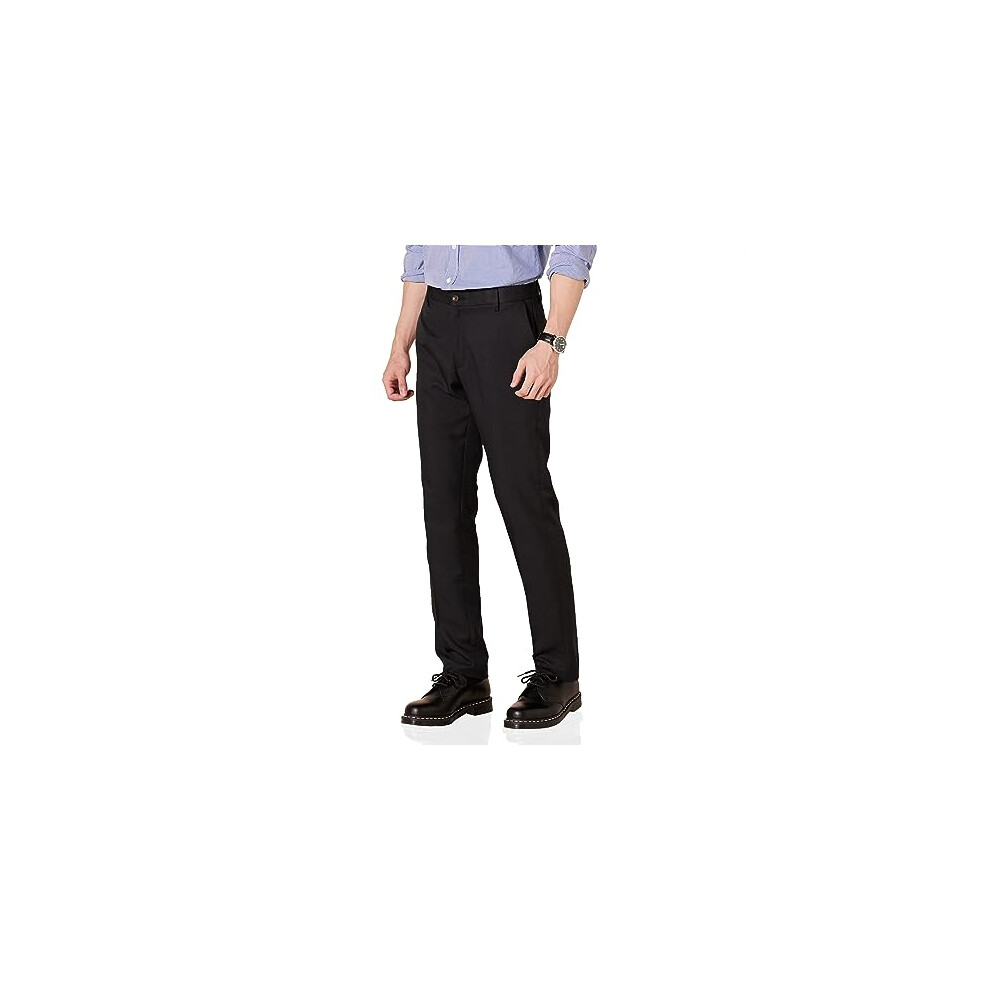 Amazon Essentials Men's Slim-Fit Flat-Front Dress Pant  Black  36W x 2