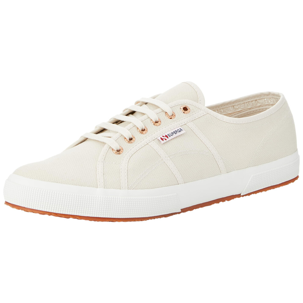 Superga Unisex Low-Top gymnastics Shoes  White White gold A15  85 US M