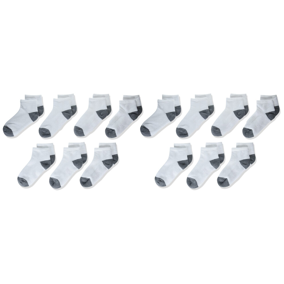 Amazon Essentials cotton Ankle Socks  14 Pairs  Whitegrey Heather  Lar