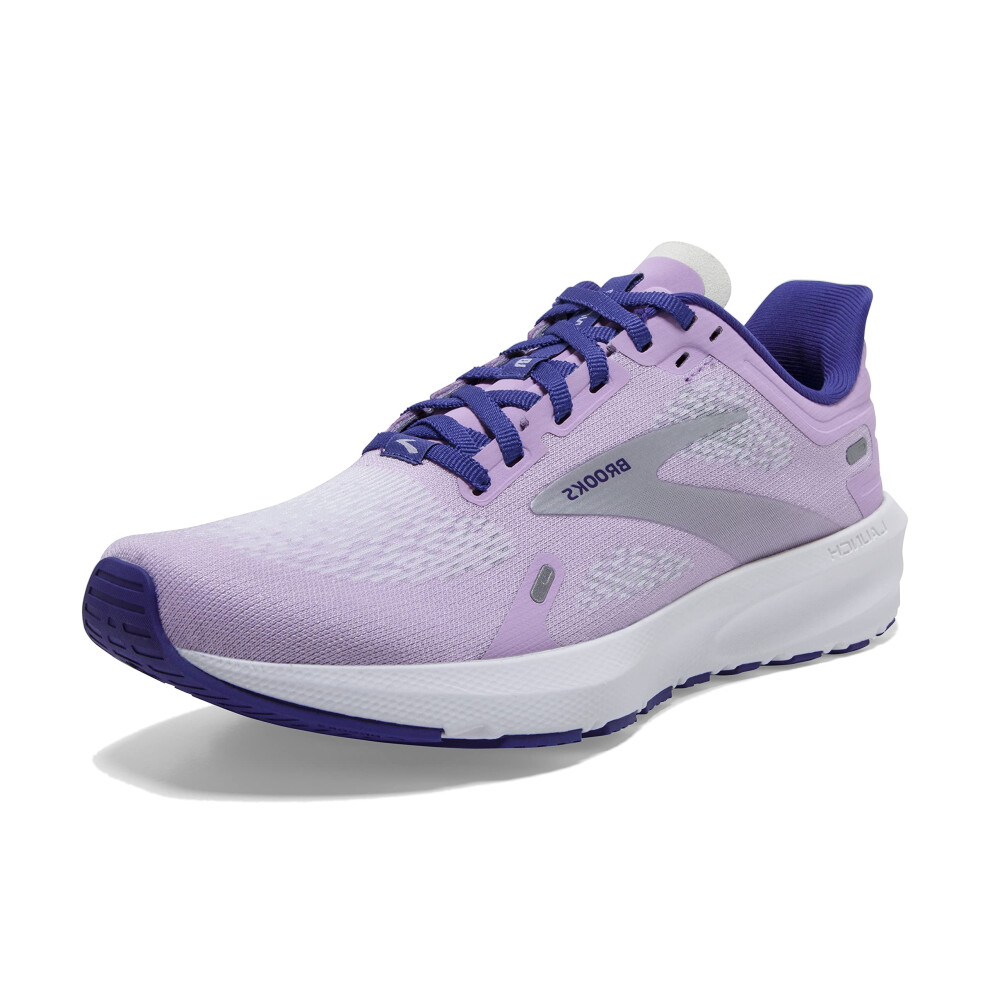 Brooks Women?s Launch 9 Neutral Running Shoe - Lilac/Cobalt/Silver - 9