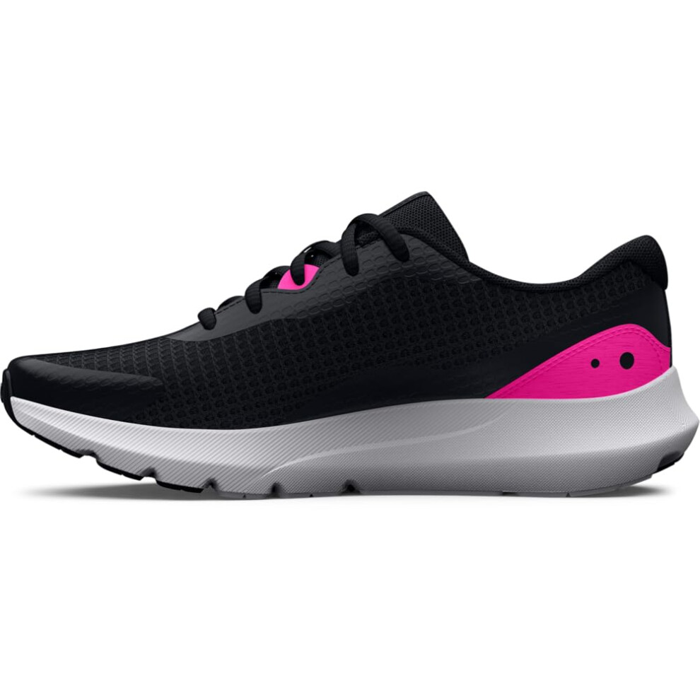 Under Armour Womens Surge 3 Running Shoe  (004) BlackBlackRebel Pink