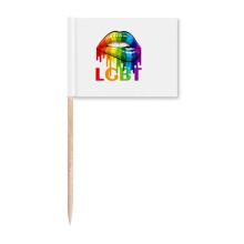 Gender Differentiation Identity Rainbow Equality Toothpick Flags Marker Topper Party Decoration