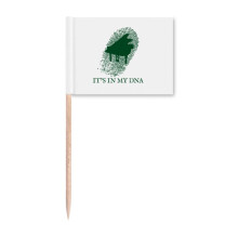 Gene Fingerprint Musical Piano Toothpick Flags Marker Topper Party Decoration