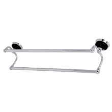 Kingston Brass BA9113C Water Onyx 24 tum Dual Handdukshållare, Polerad Krom
