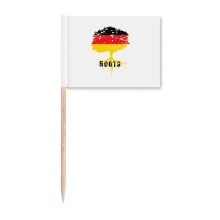 German Flag Root Faly Art Deco Fashion Toothpick Flags Marker Topper Party Decoration