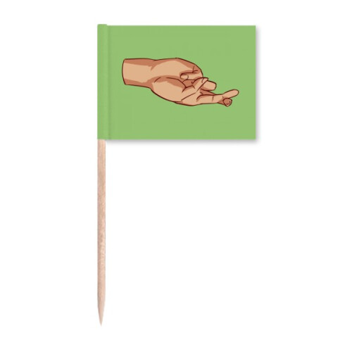 Gesture Synthesis Trikeros Expression Toothpick Flags Marker Topper Party Decoration