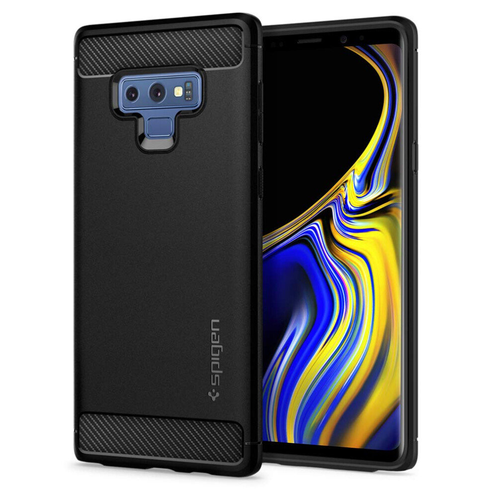 Spigen Rugged Armor Designed for galaxy Note 9 case (2018) - Matte Bla