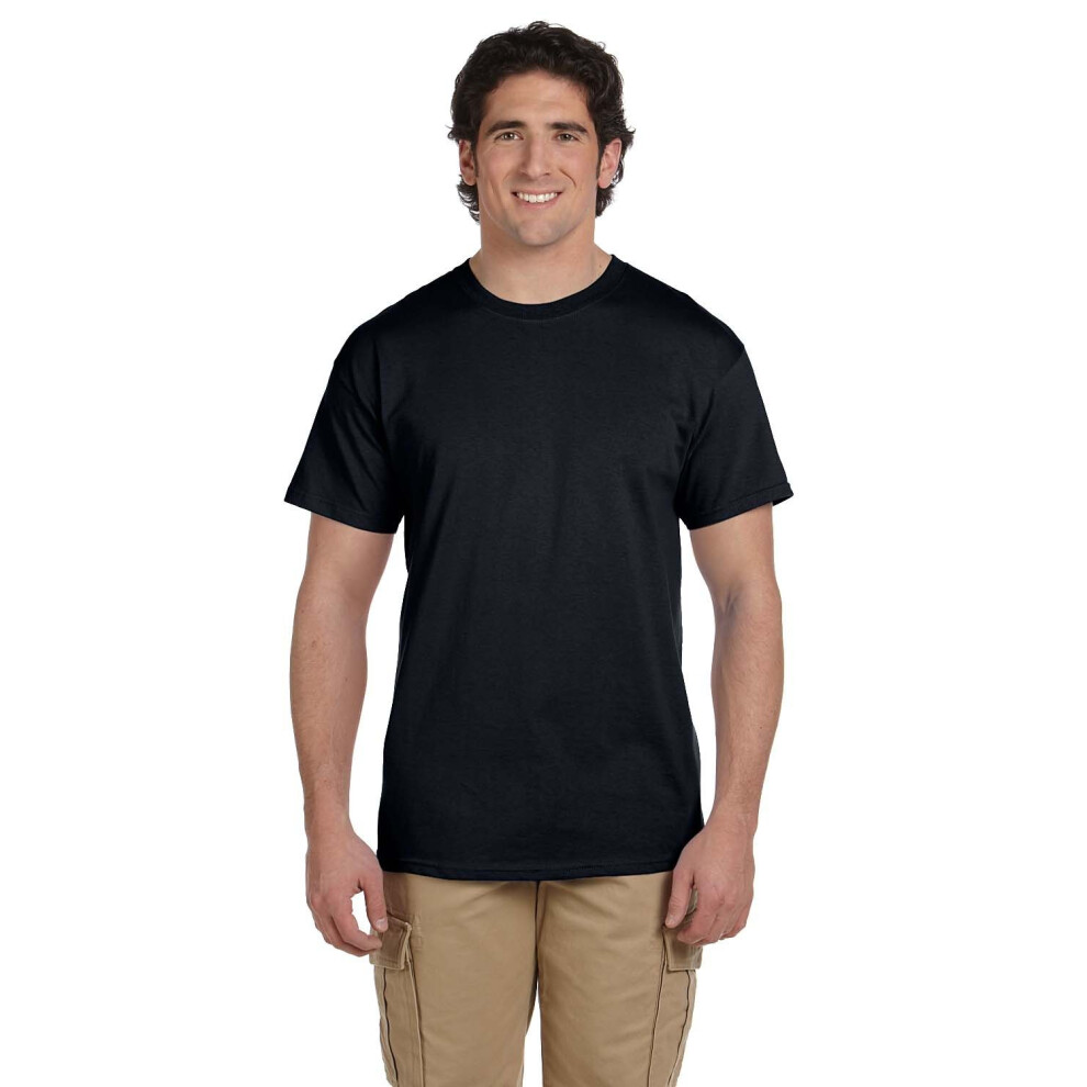 Fruit of the Loom mens 5 oz 100% Heavy cotton HD T-Shirt(3931)-BLAcK-5