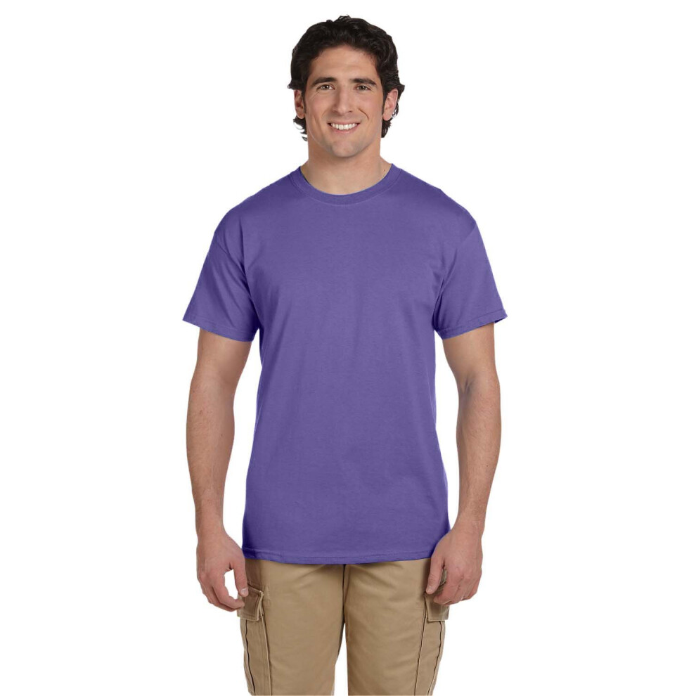 Fruit of the Loom 5 oz  100% Heavy cotton HD T-Shirt  Small  DEEP Purp